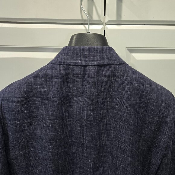ZEGNA Linen/Wool Single-Breasted Plaid Suit - Picture 9 of 16